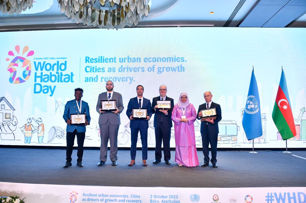 UNHABITAT's tweet photo. UN-Habitat applauds the 2023 Scroll of Honour Awards winners!

🔹 @fundo_fica, Brazil
🔹 @CM_Braga, Portugal
🔹 @FProempleo, Mexico
🔹 @DMunicipality, UAE
🔹 Ecovironment, Sierra Leone

 Learn more about their initiatives: https://t.co/UnOoqU0D7D https://t.co/ZryrUiIcS1