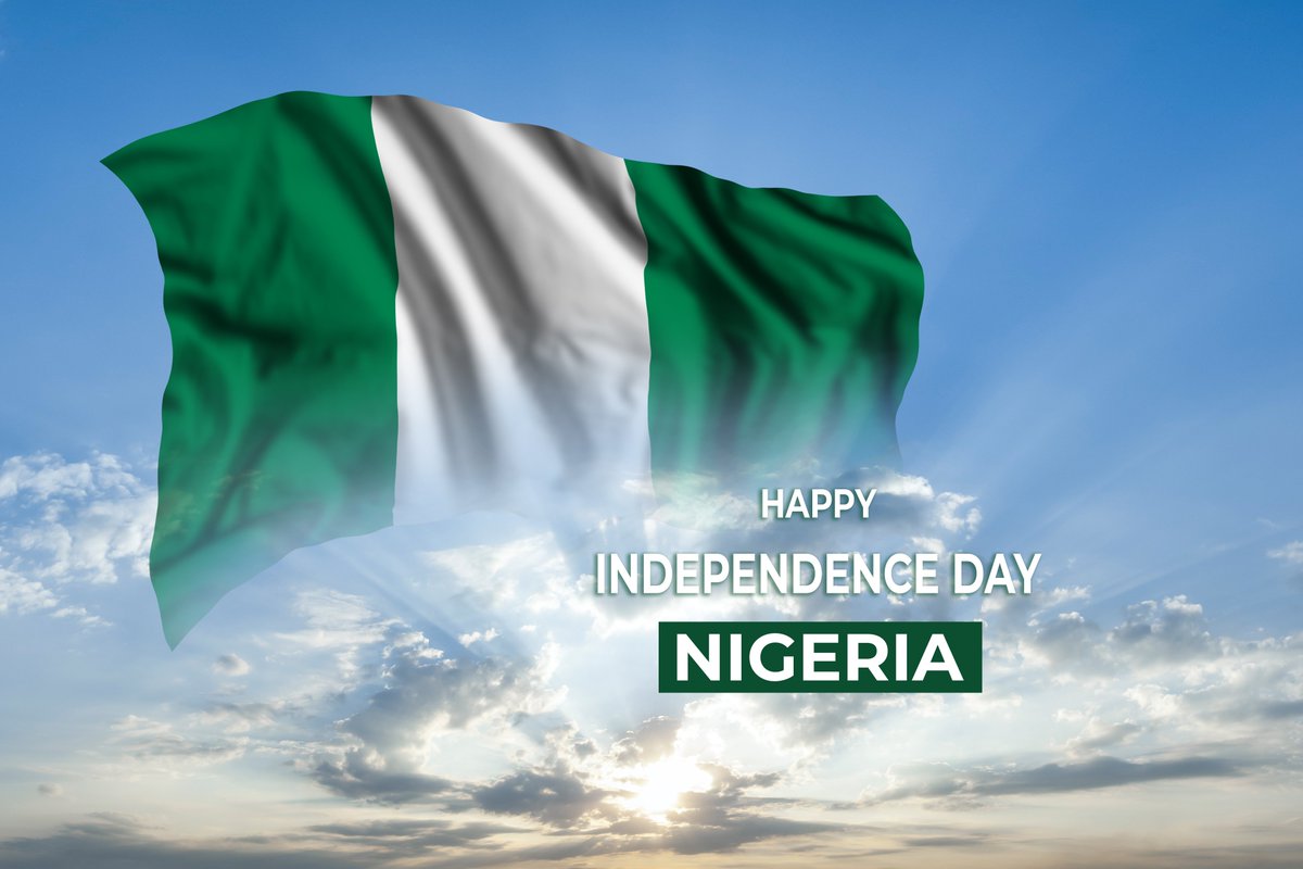 Savannah_Energy's tweet photo. To all who are celebrating today, #Savannah wishes you a Happy Nigerian Independence Day celebration on the occasion of #Nigeria’s 63rd #independence anniversary.

#Nigeria@63

#IndependenceDay #NigerianIndependenceDay https://t.co/QRKt91O9y6