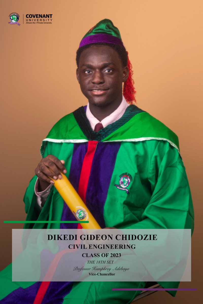gideon_dkd's tweet photo. Grateful to God 🙏🏾
5 years done👨🏾‍🎓
First class lower result….. https://t.co/KwvZWK2bG1