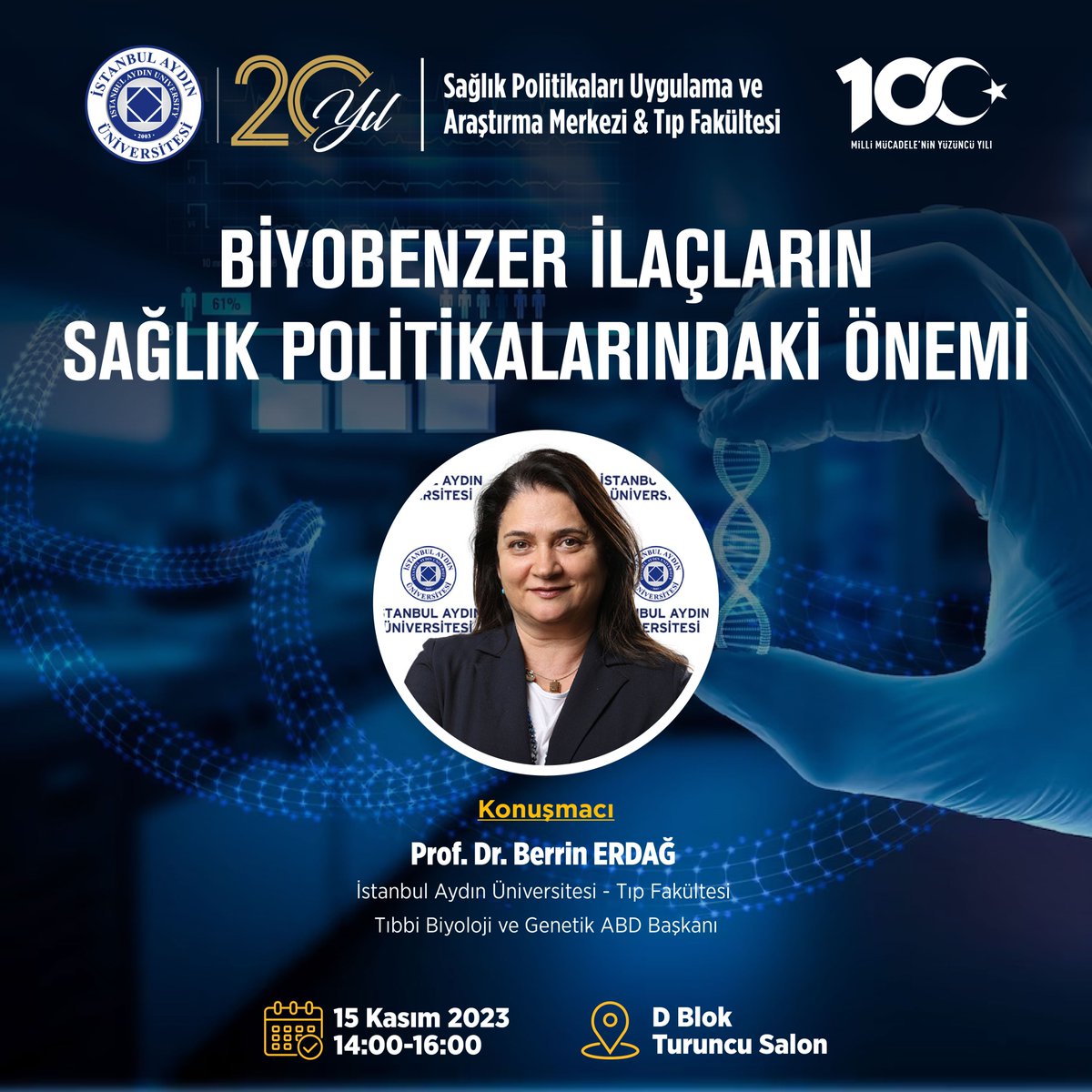 iauspm's tweet photo. İAÜ Sağlık Hizmet Politikaları Uygulama ve Araştırma Merkezi &amp; Tıp Fakültesi işbirliği ile "Biyobenzer İlaçların Sağlık Politikalarındaki Önemi" semineri 15 Kasım 2023 tarihinde 14:00-16:00 arası İAÜ Florya Kampüsü D Blok Turuncu Salon'da düzenlenecektir. https://t.co/ZjkDfR2cgR