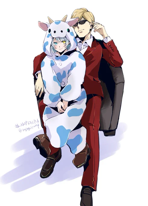 #ストグラファンアートプスカ大佐とサウ汰ちゃんのまるで親戚みたいな関係性がめっちゃ良きなんで……ずっと見てられる～～いつも笑わせて貰ってます! 