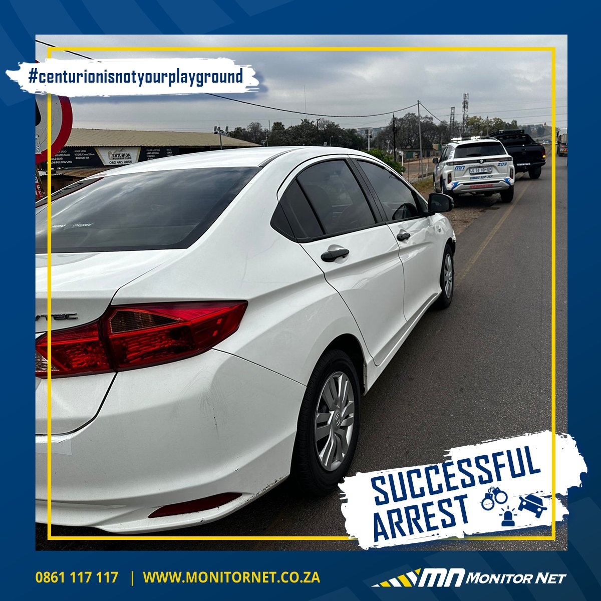 monitor_net's tweet photo. A vehicle known for being involved in various "theft out of motor vehicles" was spotted in Centurion on Friday 29/09....
Continue reading the article in the description...
#monitornet #successfularrest #centurion #centurionisnotyourplayground https://t.co/2CQ9rdW9or