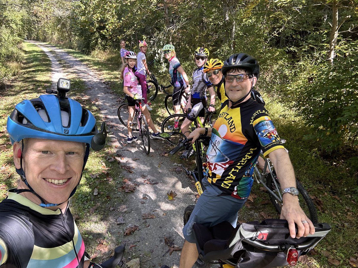Annual @HopkinsACCM Fall Bike ride along the NCR trail, with lunch in Pennsylvania. Kids and adults enjoyed the beautiful weather with changing leaves.