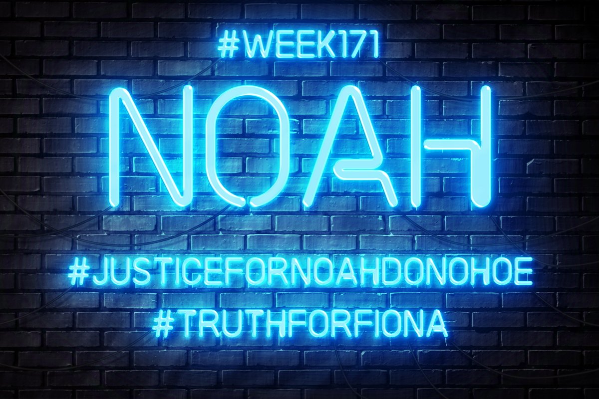 AmberJeden's tweet photo. #JusticeForNoahDonohoe 
#TruthForFiona 
#NoahsArmy⚡️ 
#Week171 https://t.co/wJxWVlDx7h