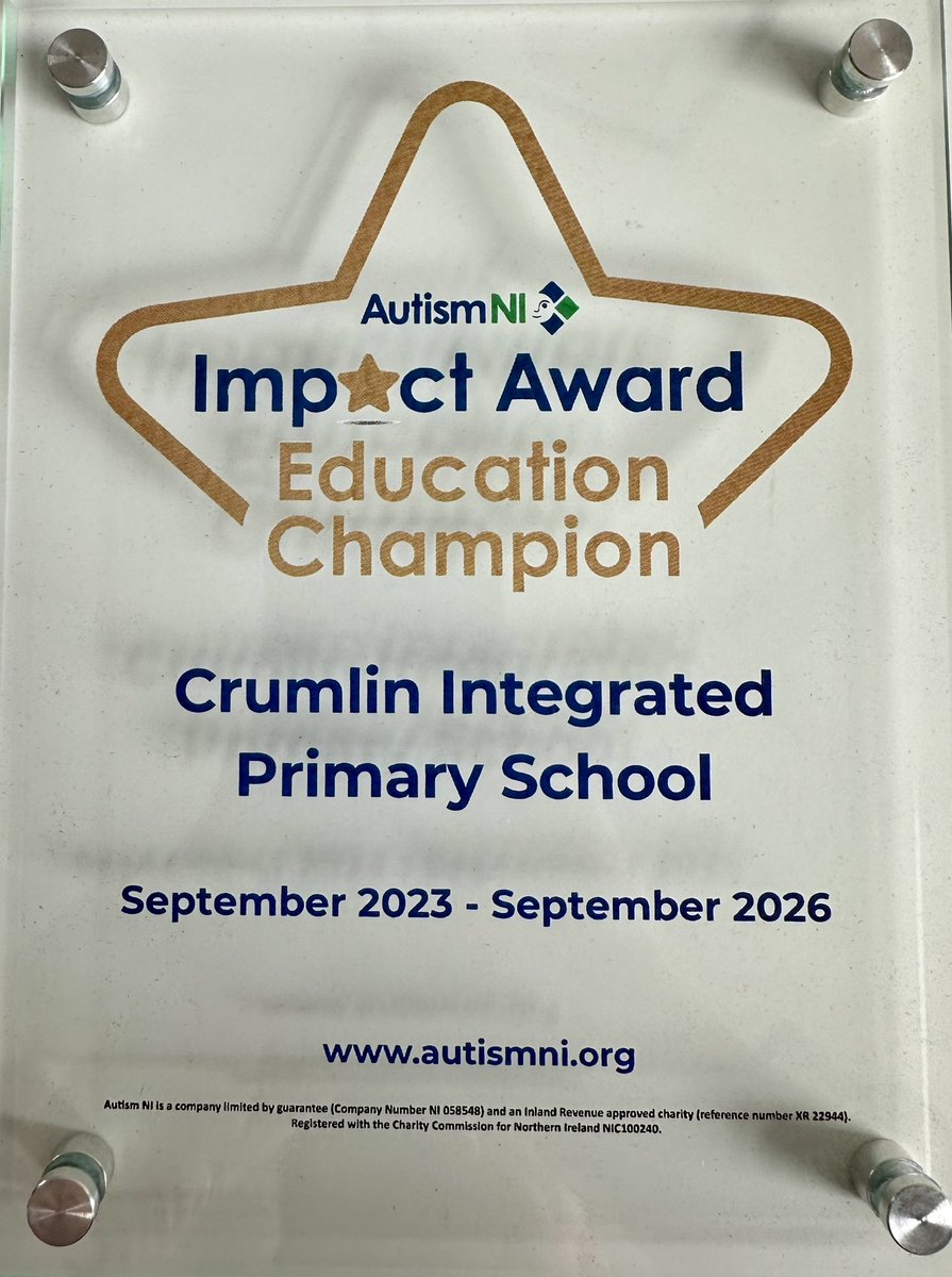 We are delighted to have received our Impact Award from <a href="/AutismNIPAPA/">Autism NI</a> which recognises our efforts to support autistic pupils across the school.