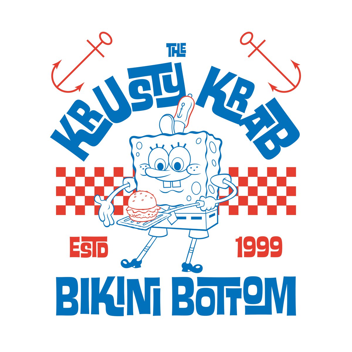 MutantLagoon's tweet photo. As we end the summer and get ready for spooky season, we thought we would showcase one last summer project. This is a collection of designs for Nickelodeons Spongebob Squarepants. The goal was to imagine what the merch booth for the Krusty Krab would look like. https://t.co/HvVmdYzH4E
