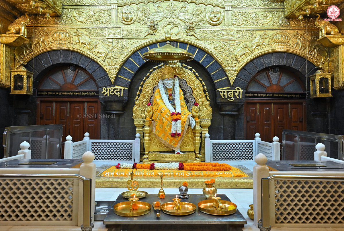 SSSTShirdi's tweet photo. *!! ॐ साई राम !!*
*श्री साईबाबा संस्थान विश्वस्त व्यवस्था,शिर्डी*
*!! ॐ Sai Ram !!*
*Shri Saibaba Sansthan Trust, Shirdi*
≈≈≈≈≈≈≈≈≈≈≈≈≈≈≈≈≈
 *आरती :-धुपार��ी* 
*सोमवार ०२ ऑक्टोबर २०२३*     
*Aarti :-Dhooparti* 
*Monday 02 October 2023* https://t.co/r07meK2dT5