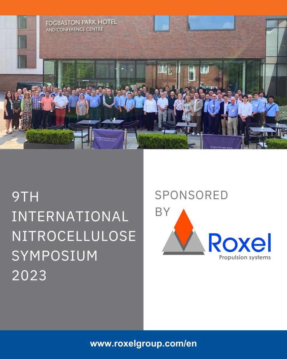RoxelGroup_UK's tweet photo. Did you know that Roxel UK sponsored this year’s International Nitrocellulose Symposium?
Read more about the event on our website here> https://t.co/NuWGwqevKa
#nitrocellulosesymposium #ncsymposium #roxeluk #WorcestershireHour #manufacturing https://t.co/ogQe7XPH1g