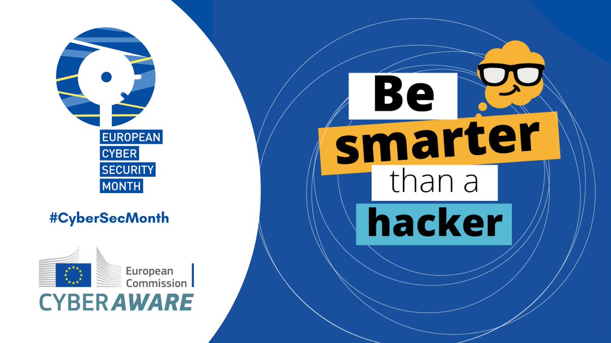 European Cybersecurity Month 2023 just kicked off.

This October the focus is on #SocialEngineering.

#CyberSecMonth

More 👉bit.ly/3LEbtCW