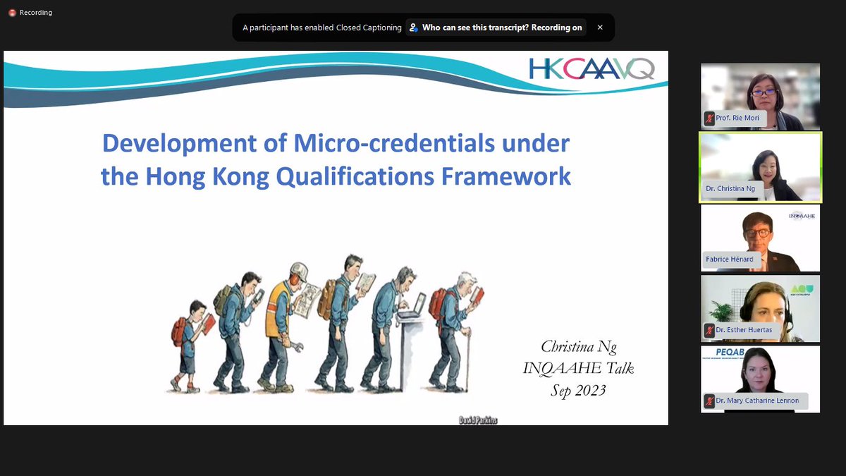ANACECtwt's tweet photo. ℹ️ On 28.09.2023, #ANACEC participated in the webinar organized by #INQAAHE- a world-wide association of 300+ organizations active in the theory and practice of quality assurance in higher education – on micro-credentials. https://t.co/UKVnVdOfP6