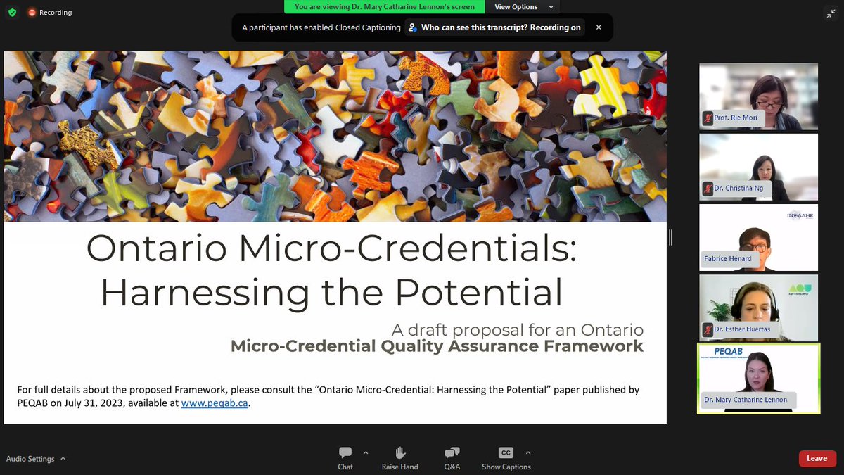 ANACECtwt's tweet photo. ℹ️ On 28.09.2023, #ANACEC participated in the webinar organized by #INQAAHE- a world-wide association of 300+ organizations active in the theory and practice of quality assurance in higher education – on micro-credentials. https://t.co/UKVnVdOfP6
