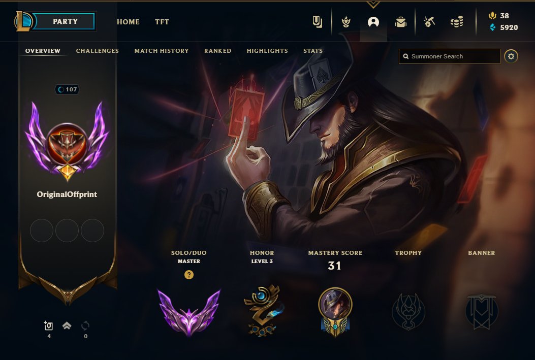 nillnoir's tweet photo. After 8 months of soloq torture, it's time to celebrate.

They said it couldn't be done.

At times it looked unreachable.

But we press on and we conquer.

Bronze 3 to master in 8 months complete.

If you have any questions I would be happy to answer them #LeagueOfLegends https://t.co/m4FyceoGf5