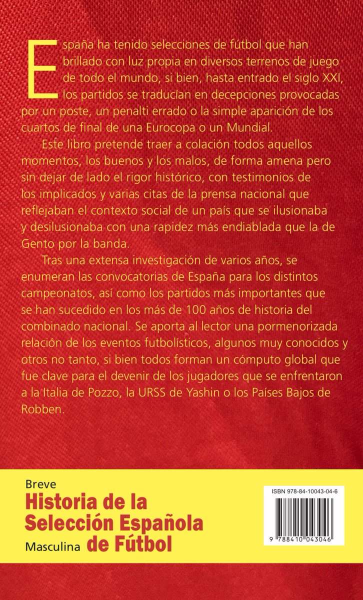 rugarbii's tweet photo. Todo llega…

En noviembre sacaré mi primer libro, una obra en la que he trabajado estos tres últimos años y que busca repasar la trayectoria de la selección española masculina de fútbol. Locos, aficionados moderados o simplemente curiosos, no os decepcionará. Gracias. https://t.co/vCn42EhOKP