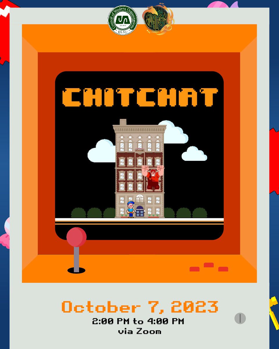 EnglicomDLSU64's tweet photo. """I'm gonna wreck it!"" ― Wreck-It Ralph 💥 

Prepare to ignite the excitement and accelerate your college experience with ENGLICOM! Join us through Zoom on October 7, 2023, from 2:00 PM to 4:00 PM to learn more about ENGLICOM. 🤩 🙌🏻 https://t.co/XJzXtRIefN