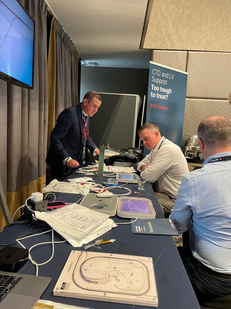 VP_Med's tweet photo. Looking forward to meeting so many of you at the hands-on stations today and tomorrow. Our team are in the Osler Room with some lovely sims for you #optimalPCI #educatetoelevate #handson https://t.co/EZeveNuELD