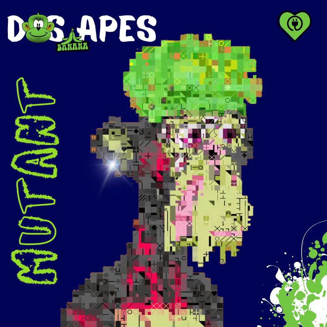 AymanMahboub's tweet photo. @Dos_Apes @PepeApeYC @PotLadyETH @KingPepeETH Happy Mutant Monday #DosApes π§ͺβ₯οΈ https://t.co/3i0UUhPNPP