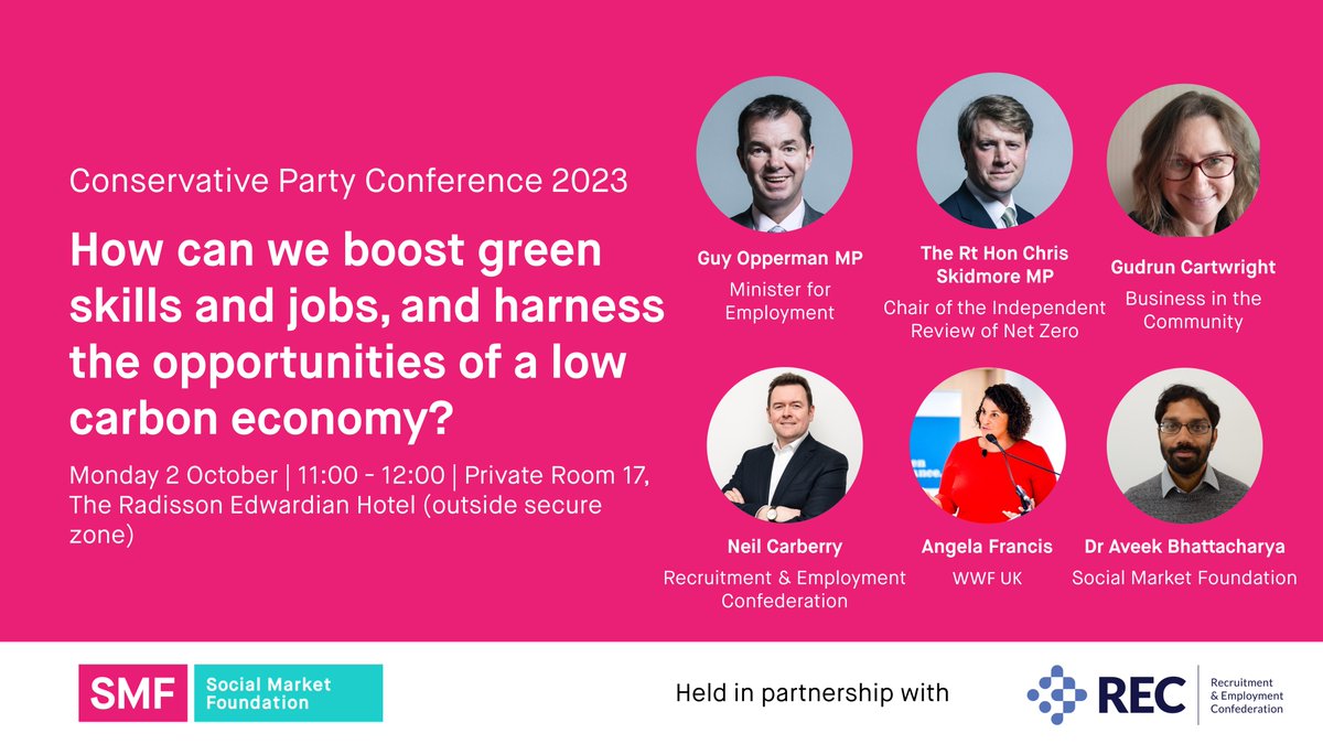 SMFthinktank's tweet photo. That’s a wrap! Thank you to our panel, our sponsor @RECmembers, and the audience for a brilliant event! #CPC23 

🧵👇ICYMI, follow the thread of highlights! https://t.co/5GZDeAWwm2