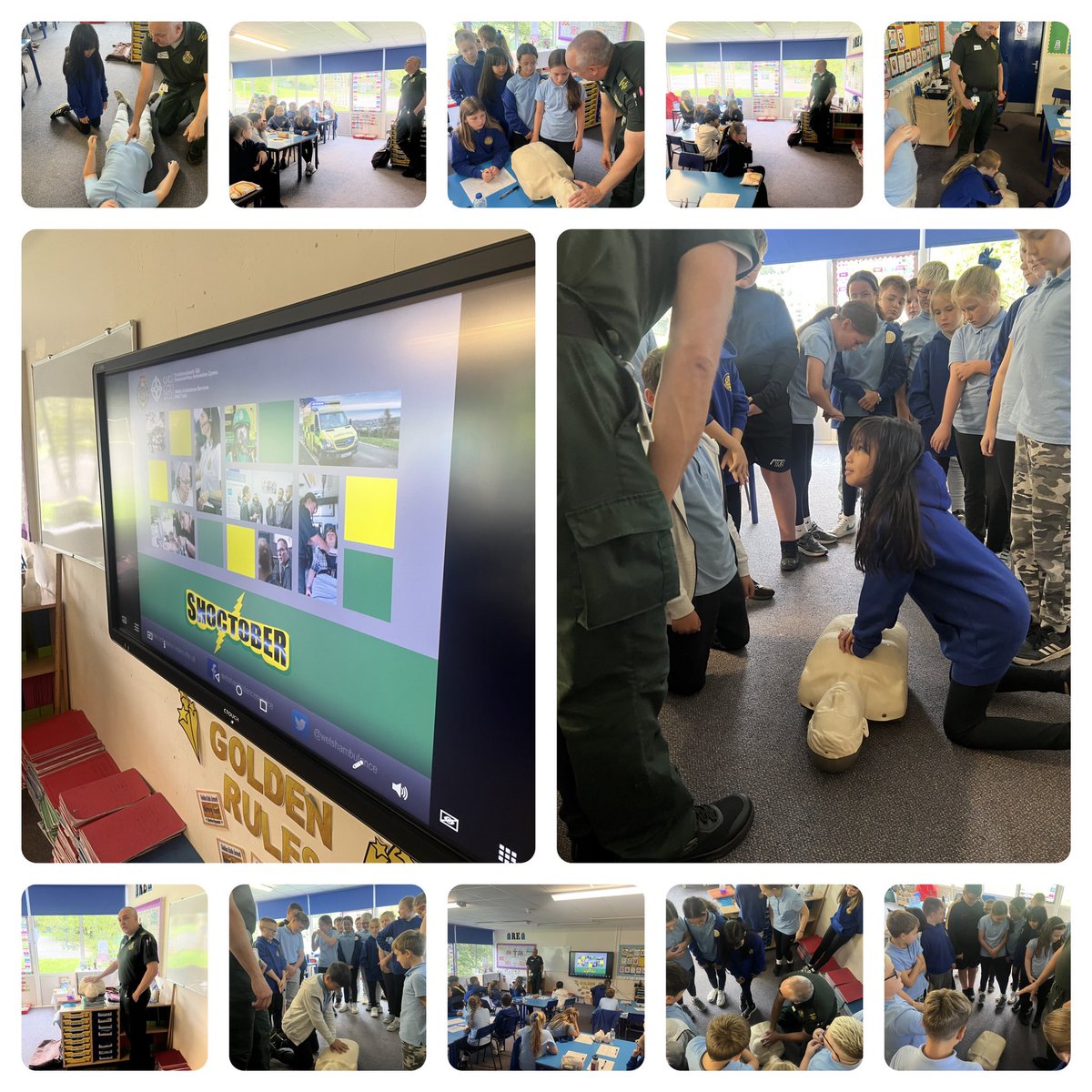 StAloysiusRC's tweet photo. Year 5/6 have had a very informative morning with workshops on anti social behaviour and the importance of the ambulance service @SouthWalesPoli3 @WelshAmbPECI #bca4 #bcawell https://t.co/53B1iXpHk0