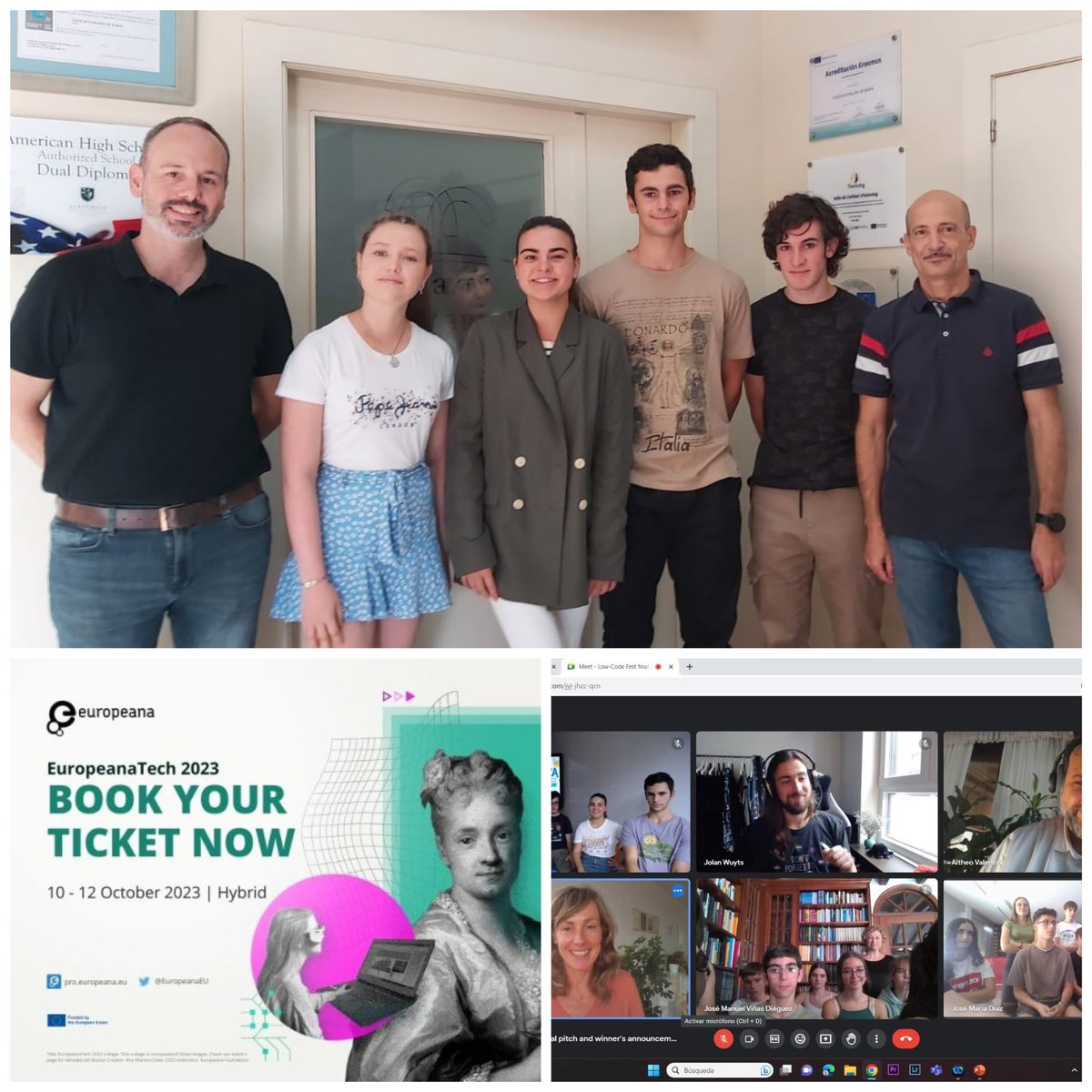 codemagijon's tweet photo. El equipo de 2º #Bachillerato del #CODEMA ha ganado 🥇🏆 el concurso internacional @Europeanaeu #LowCodeFest con su proyecto de recursos digitales. Como premio participarán en el @europeanatech en La Haya. ¡Enhorabuena! 👏👏👏 #CodemaStem
@cmfsantiago
@PedagogicosS
@EC_Asturias https://t.co/5qzetLpsyB