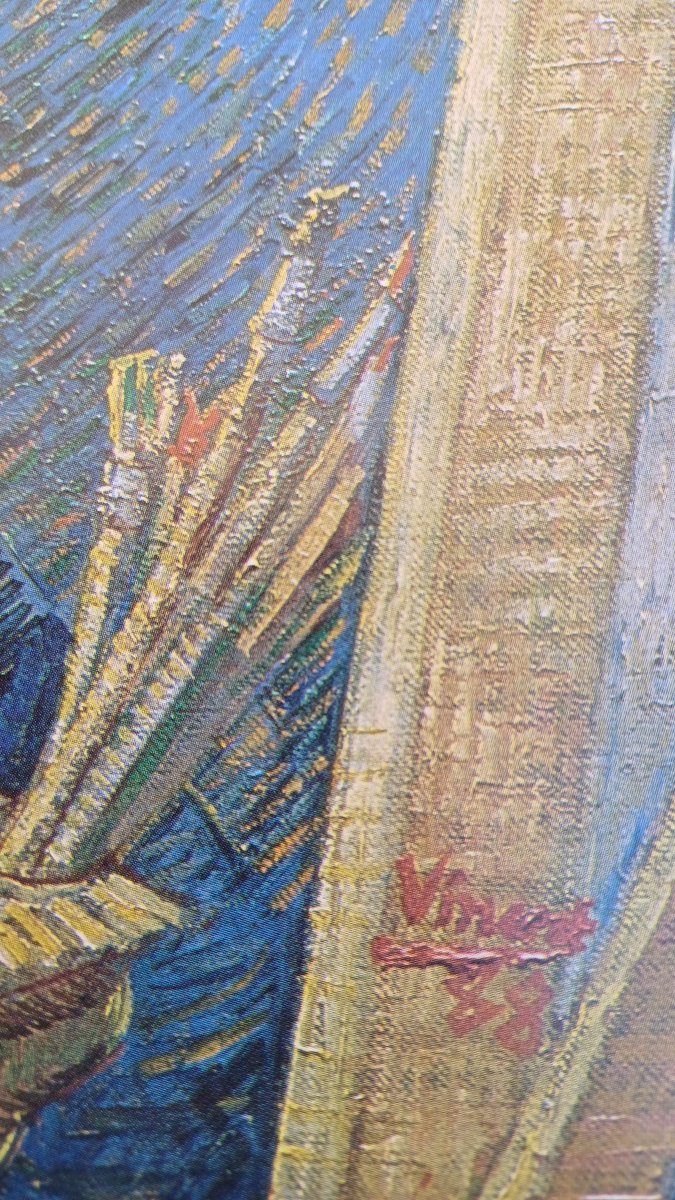 Qartsi's tweet photo. Is this some insight into his brush selection and methods?
#vincent #1888 https://t.co/NrIkozLrq3