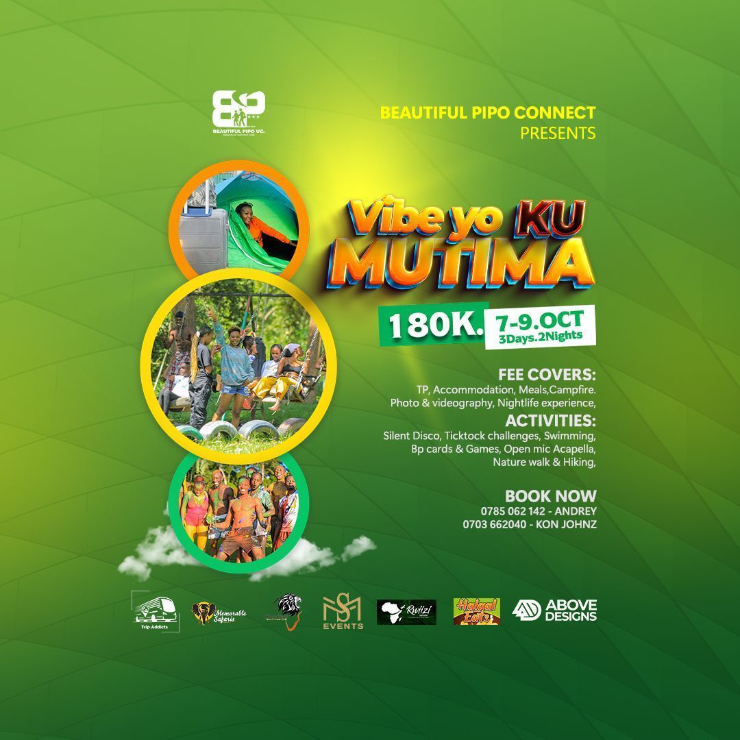 Tayebwatours's tweet photo. Happy Mutima week with the @Beautiful_Pipo , vibe yo ku mutima is going down this week 7th - 9th October lets keep the fire breizing https://t.co/6aivG5WFNT