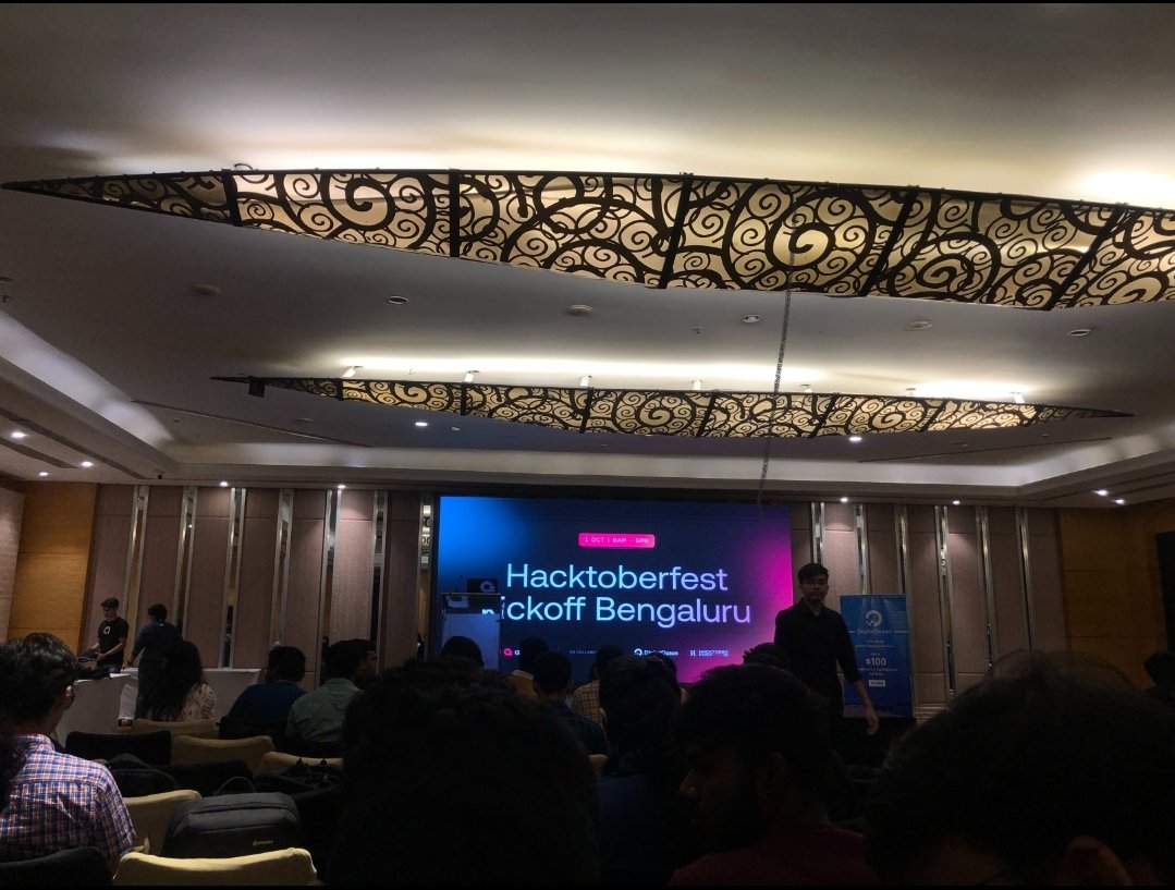 AshishGopalika's tweet photo. 🚀My 3rd #Hacktoberfest kicked off with a bang!
Thanks to @appwrite and @digitalocean for an amazing session full of #opensource insights.

Met some inspiring tech folks along the way @adityaoberai @khushbooverma_ @HaimantikaM @ashwinexe @mvkaran @aaishika and many more. https://t.co/2bA0fOAJvv
