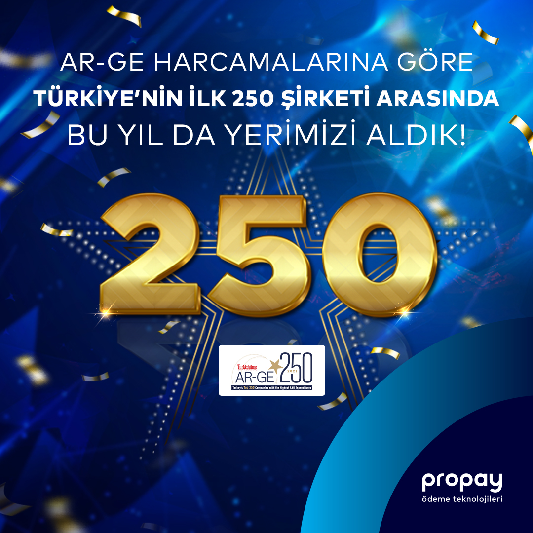 propaytr's tweet image. AR-GE harcamalarına göre Türkiye'nin ilk 250 şirketi arasında bu yıl da yerimizi aldık!

Detaylı bilgi için: bit.ly/3Q0EqMc

#Turkishtime #Arge250 #Propay
