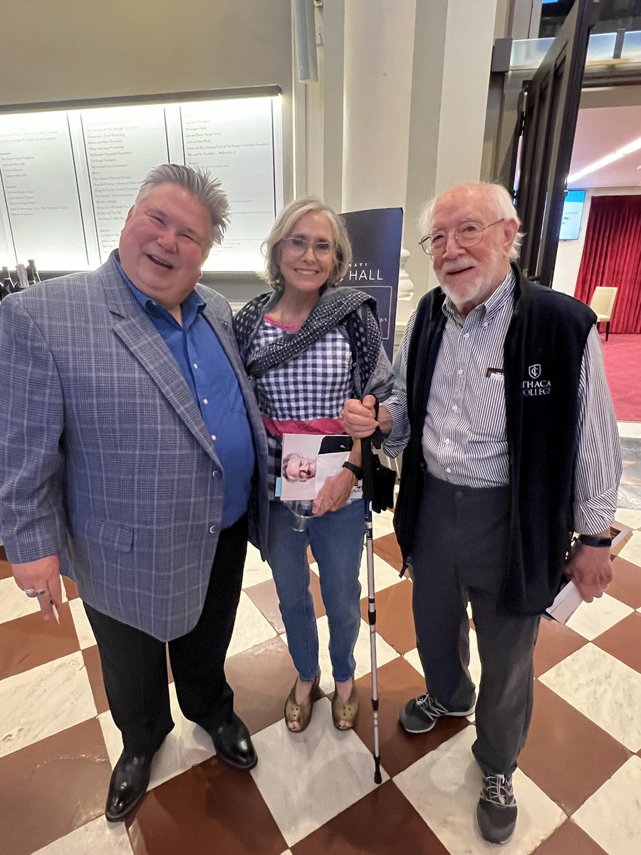 SXMJohnClare's tweet photo. So nice meeting Glenda and Malcolm Bernstein at @CincySymphony this weekend after my concert talk. Thank you for listening to @Symphony_Hall #Channel76 @SIRIUSXM and for saying hi! #ClassicalMusic https://t.co/Xmp14xF8oL