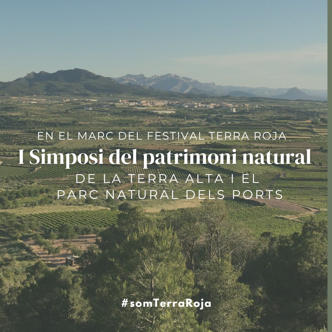 🎯 Recordeu: convocatòria oberta. Si teniu estudis vinculats a la #TerraAlta i el #PNPorts, podeu presentar-los fins el 15 d’octubre.

ℹ️ somterraroja.com

#simposi #patrimoninatural #reservabiosfera #somterraroja