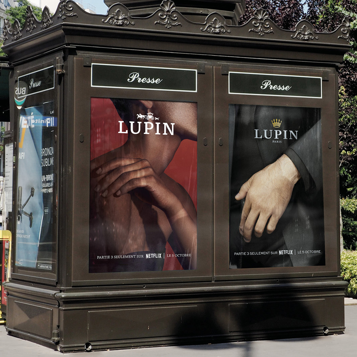 LLLLITL's tweet photo. La nouvelle saison de Lupin (Netflix) fait sa promotion avec les codes habituels des marques de luxe et des bijoux... Volés ! 💎 https://t.co/EIS5oC3blD