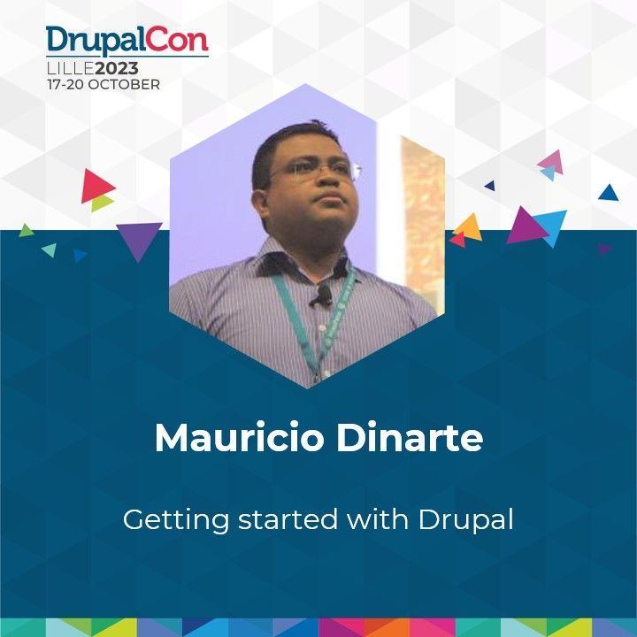 DrupalConEur's tweet photo. Delighted to present Mauricio Dinarte (@dinarcon) as a Speaker in the Makers &amp; Builders  Track. 
Don't miss out his session "Getting started with Drupal" 

🔗 Learn more: https://t.co/Q3NEf4fes1 https://t.co/1RJK9cr9Eg
