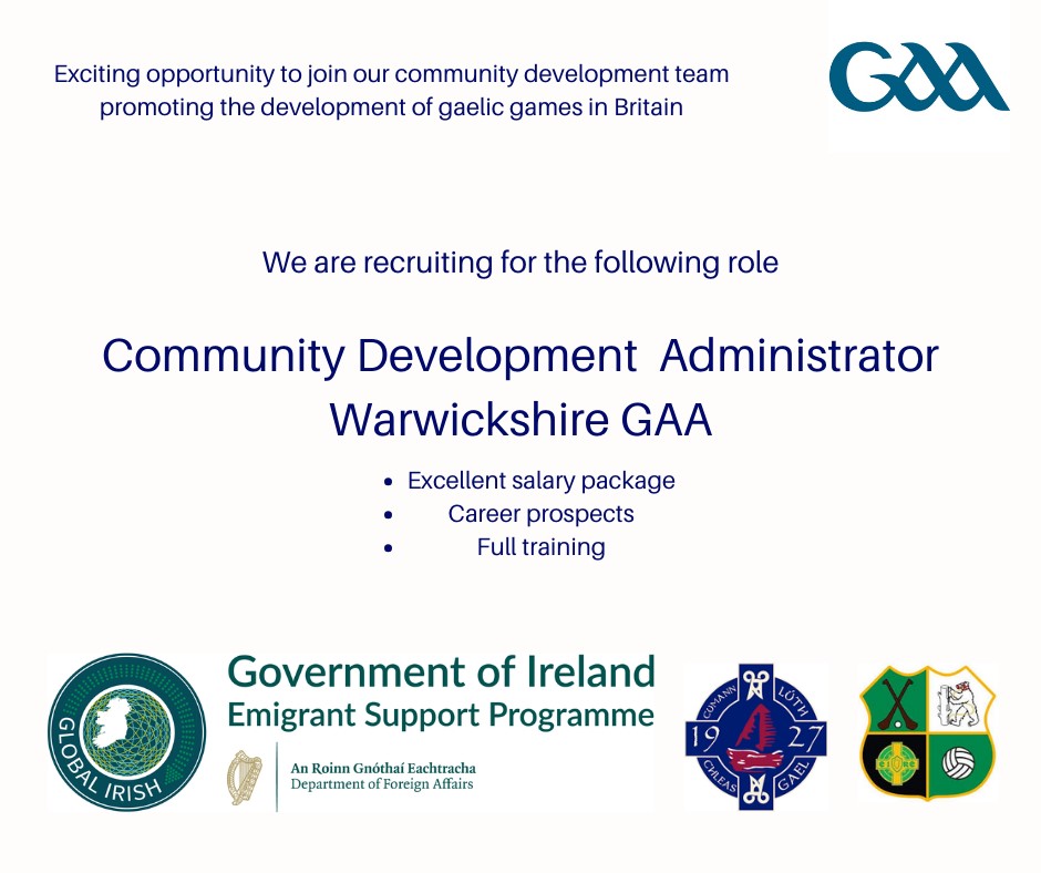 We are recruiting. An exciting opportunity to join our community development team. For more information click on the link provided. Closing date - 6th of October at 3pm. jobs.ie/job/Community-…… @warwickshireclg
