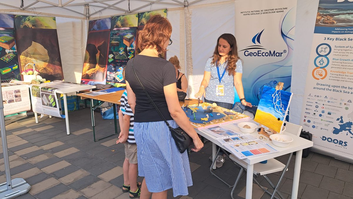 doorsblacksea's tweet photo. Great to see #DOORS represented at @exploREsearchAT by Irina and Ruxandra @GeoEcoMar focussing on #BlackSea health!
We were able to showcase our #BlackSeaMas campaign on #InvasiveSpecies, our #SystemOfSystems platform, #BlackSeaAccelerator & some excellent artwork by students! https://t.co/SJsBtFr5jc
