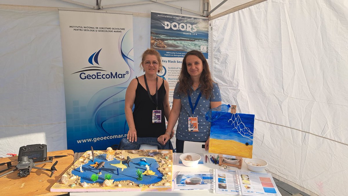 doorsblacksea's tweet photo. Great to see #DOORS represented at @exploREsearchAT by Irina and Ruxandra @GeoEcoMar focussing on #BlackSea health!
We were able to showcase our #BlackSeaMas campaign on #InvasiveSpecies, our #SystemOfSystems platform, #BlackSeaAccelerator & some excellent artwork by students! https://t.co/SJsBtFr5jc
