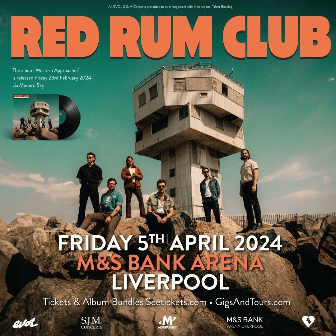 Unprecedented opening weekend sales for our boys <a href="/RedRumClub/">Red Rum Club</a>'s HUGE "Western Approaches" home show at Liverpool's <a href="/MandSBankArena/">M&S Bank Arena Liverpool</a>. Friday April 5, 2024. <a href="/TicketWebUK/">TicketWeb UK 🤘</a> have sold out. Remaining tickets via <a href="/seetickets/">See Tickets</a>, <a href="/gigsandtours/">gigsandtours</a> &amp; <a href="/TicketQuarter/">Ticket Quarter</a>. More joyous scenes incoming...