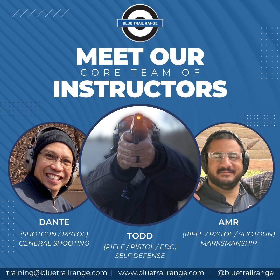 bluetrailrange's tweet image. Whatever type of shooting you want to learn or get better at, we have the perfect instructor for you.

Sign up for lessons today!

bizzflo.com/Gun-Ranges-Ins…

#PrivateInstruction #shooting #SelfDefense #GunsDaily #GunsOfInstagram #PewPew #Tutor #Instruction