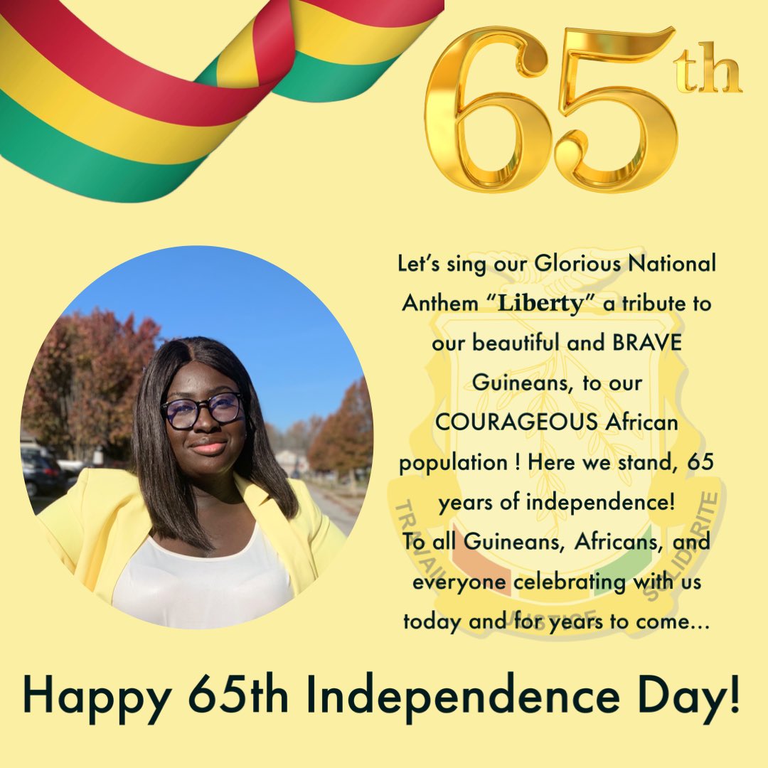 Honoring 65 years of independence and looking ahead to a future filled with progress and unity 🇬🇳

#Guinee65  #Guinee #Guinea #Conakry