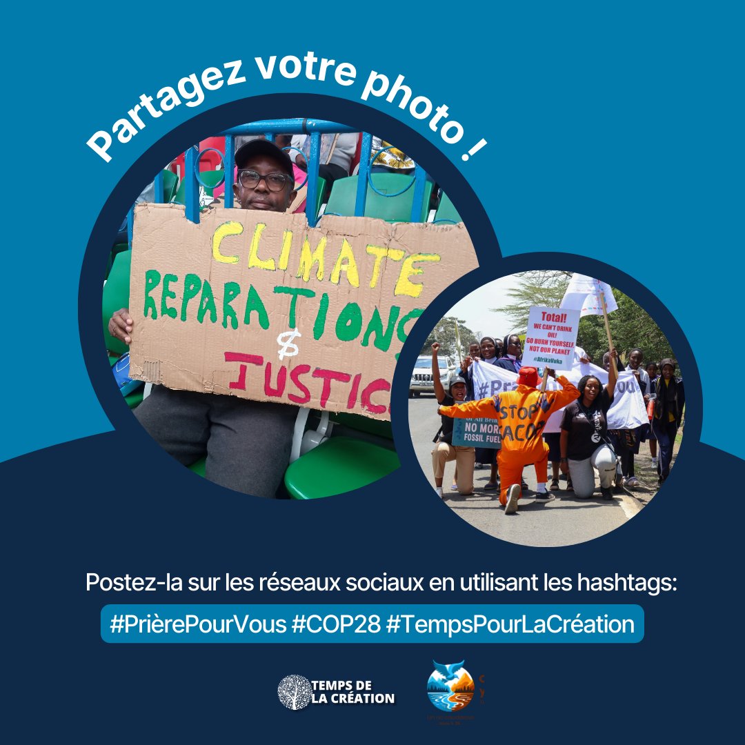 MouvementLS's tweet photo. 🌍 Votre photo peut changer le monde.

Rejoignez la campagne et partagez vos photos d'injustice climatique pour susciter l'action en utilisant les hashtags #TempsPourLaCréation #COP28 #NousPrionsPourVous🙏

#TempsPourLaCréation #TempsPourLaCréation2023 #action https://t.co/uAZQ7msKhV
