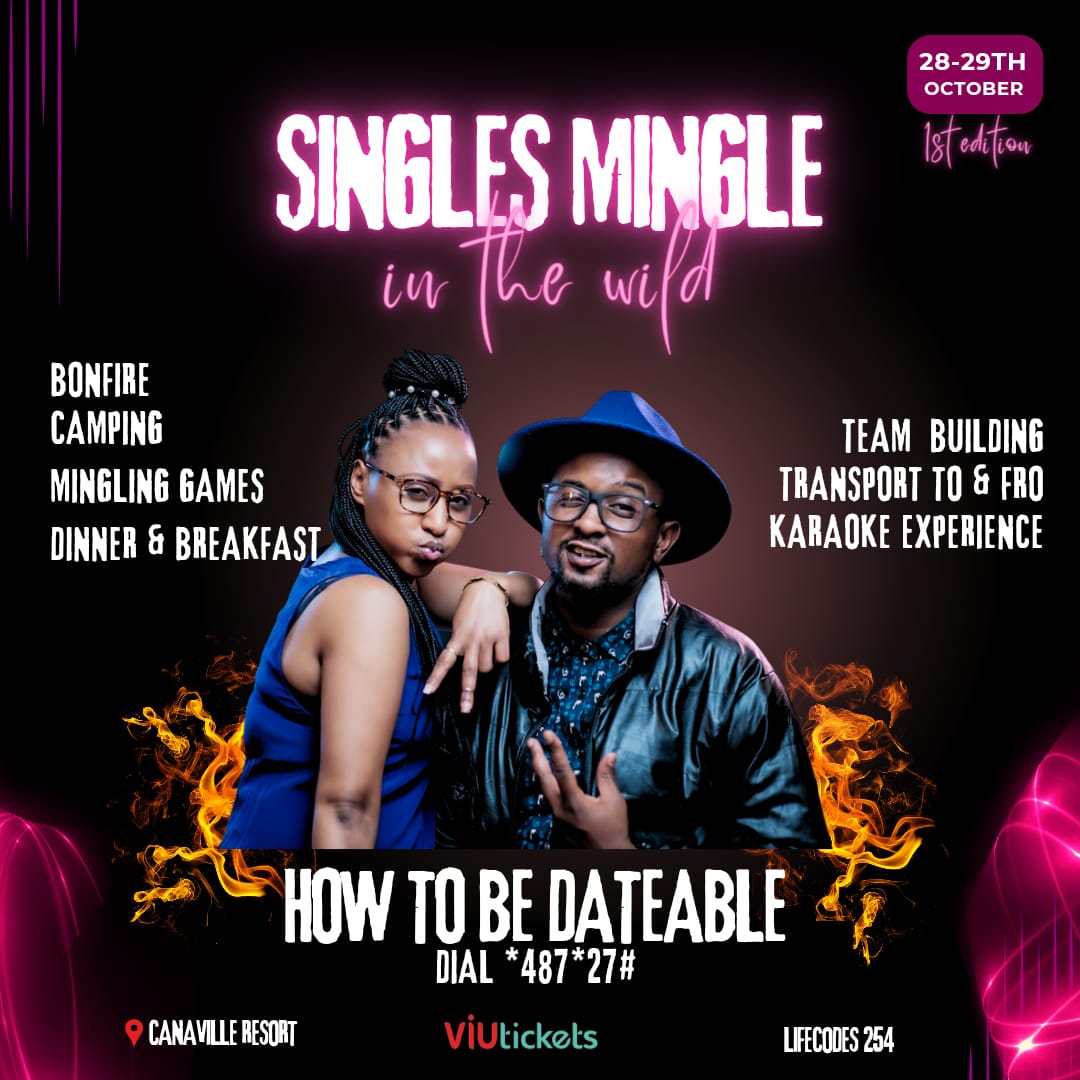 viutickets's tweet photo. "Singles Mingle Experience" an unforgettable overnight event organized by Lifecodes-254 and hosted at the picturesque Canaville Resort slightly past Juja Farm. Save the date and get ready to mingle
#Viutickets https://t.co/Ogt2tbGsVn