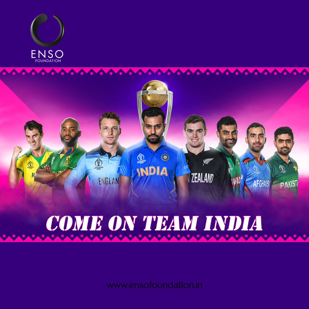 ensofoundation's tweet photo. Come on Team India. #ICCWorldCup2023 https://t.co/2d7ODPzjcK