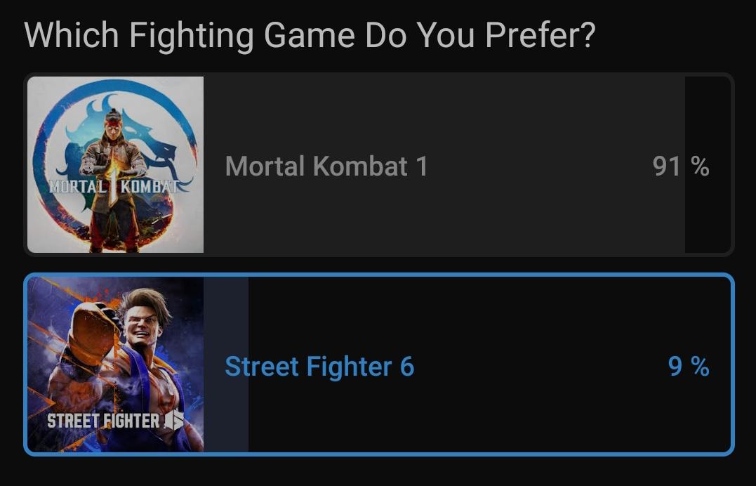 Héhé MK1 c'est un bijou
#MK1 #sf6 
Quels sont vos arguments pour défendre votre jeu favori ?