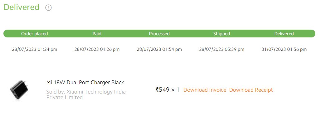 raveem_KG's tweet photo. @MiIndiaSupport Ordered an 18W Charger within 3 months it's not working. When I went to mi store they're not replacing. On xiomi portal, it's mentioned that the warranty is for 6 months. https://t.co/4TVLpbsJEo