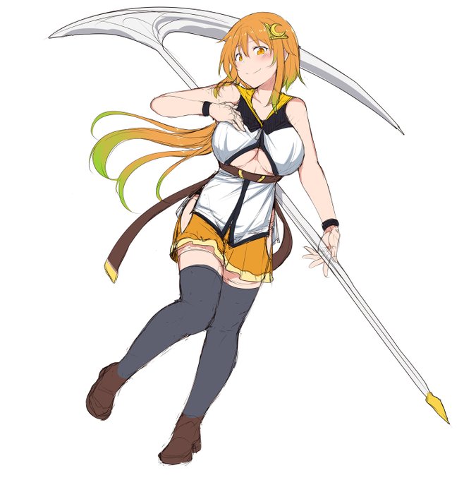 下乳衣装 色はまだ決まってないのでパターン1という感じ 