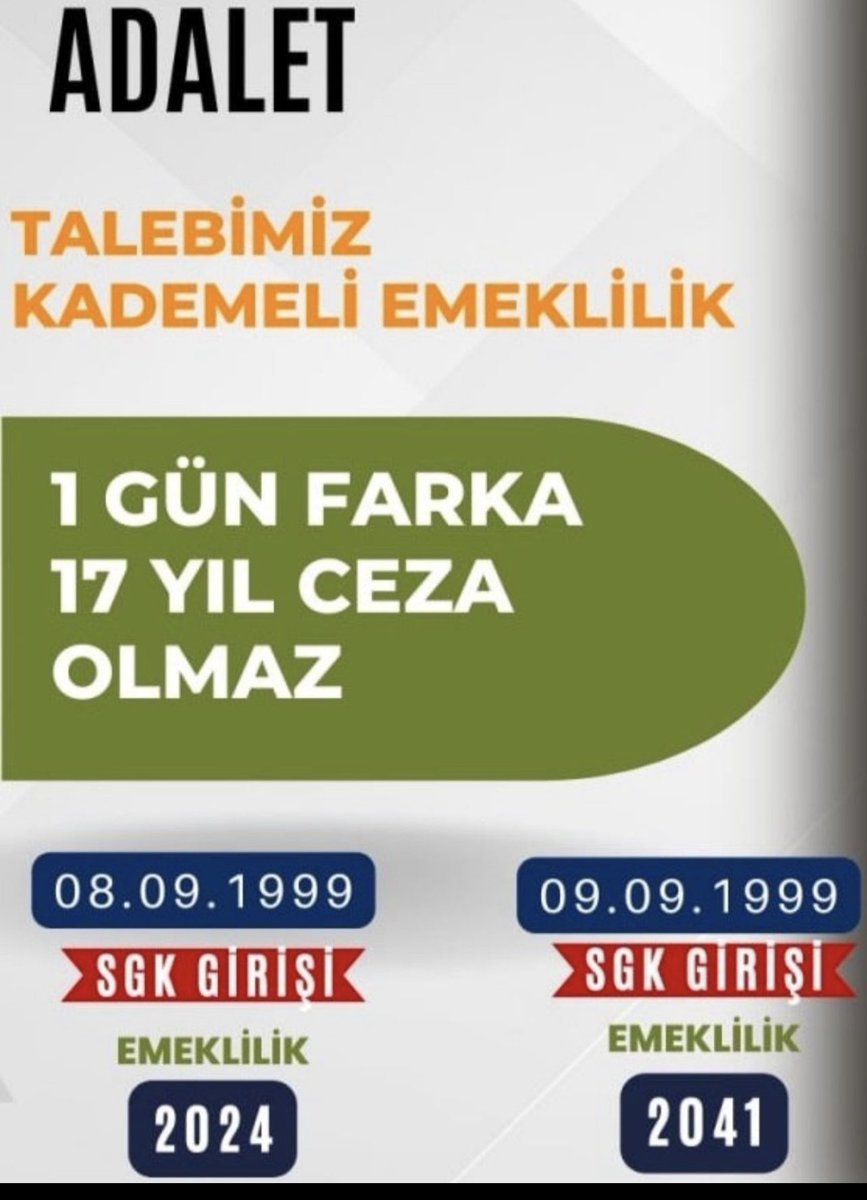 ✅ EYT yasası ile 5900 gün primle 38/45 yaş arasında emekli olan ve olacak olan küçük kardeşlerimiz 
✅ 5000 Gün Prim şartıyla 38/43 yani yaş şartsız emekli olmayı isteyen kardeşlerimiz
✅ 38/43 yaşında Sözde EYT çözümü adında emeklilik sistemine darbe vuran anayasaya aykırı
