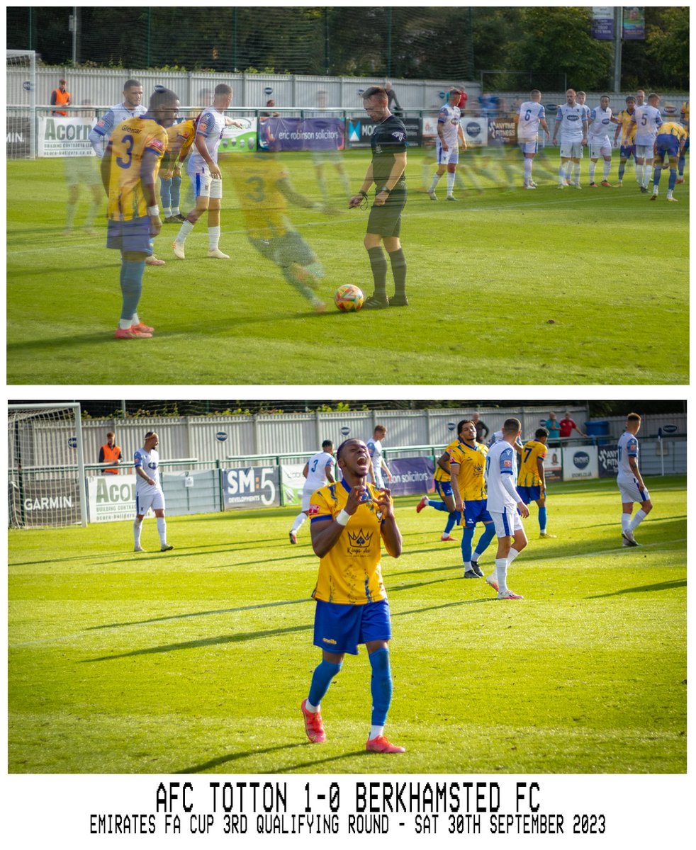 JC98photography's tweet photo. Saturday saw @BerkoFC play @AFCTotton away in the #FACup3rdQualifyingRound.

Despite a 1-0 loss, An away day is always a pleasure to be involved in. I wish Totton all the best in their FA Cup journey.

📸  Cannon 200D
 🔍 50mm Fixed Lens 

#FACup  #BerkhamstedFC https://t.co/ZivndejXmq
