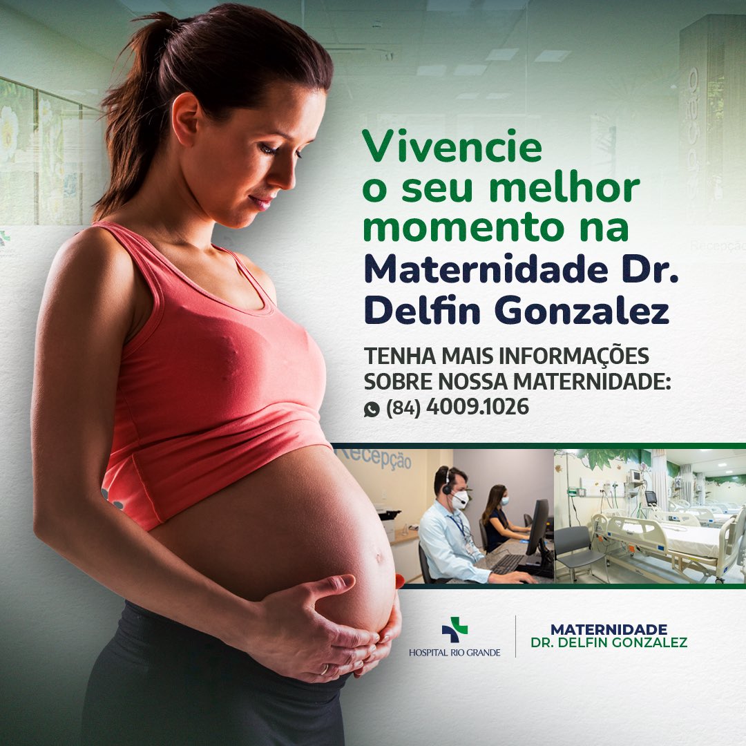PenseGrandeRN's tweet photo. Vivencie o seu melhor momento na Maternidade Dr. Delfin Gonzalez!
⠀
☎️ Ligue ou fale pelo WhatsApp (84) 4009.1026 e tenha mais informações sobre nossa maternidade.
⠀
😍 Comece a se imaginar desde já vivendo seu momento mais especial aqui.

#maternidade #parto #saude #hospital https://t.co/IklHxPk4uU