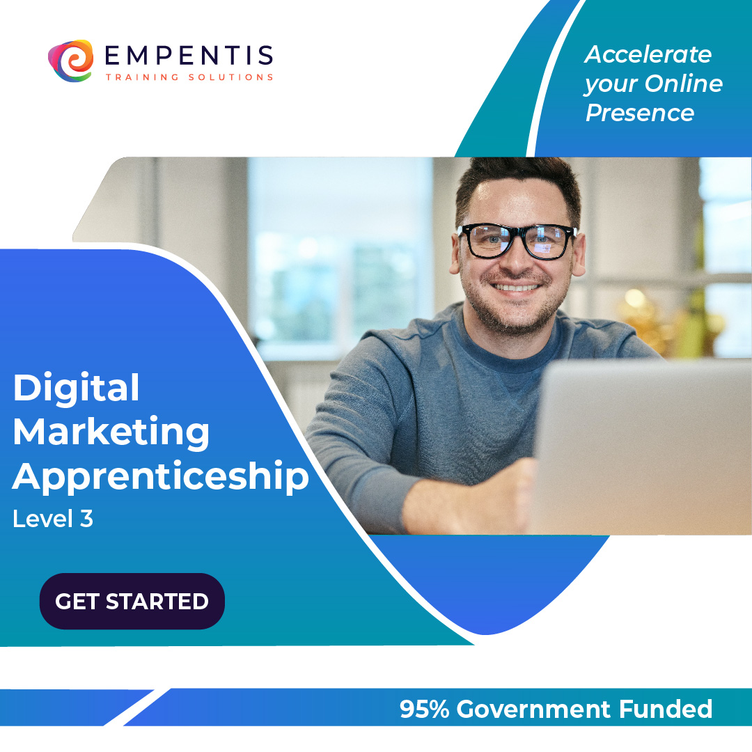 empentis's tweet photo. The Digital Marketing Level 3 Apprenticeship enhances SEO, social media, data analysis, content creation, and business campaign optimisation skills. https://t.co/Jg4frCayeL

#digitalmarketing #contentmarketing #training #apprentices #learning #student #furthereducationandtraining https://t.co/dm7A97yZi8