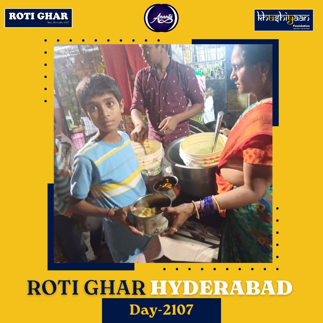 RotiGharIndia's tweet photo. Date : 21-09-2023
Location :
Mumbai
Hyderabad
Valsad
Delhi
Roti Ghar : Day 2107
"The highest of distinctions is service to others"
Be kind to everyone and spread happiness across!
.
#upliftingsociety #helpingothers #feedingkids #hungerfree
#Hungerfreeindia #Kidsofrotighar https://t.co/E5ZztHVY2E