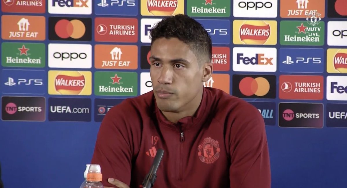 mufcMPB's tweet photo. 🚨🗣️ Raphaël Varane: “This Manchester United team is good enough to win the Champions League.” #MUFC [MU] https://t.co/xeQ9a8wnAm