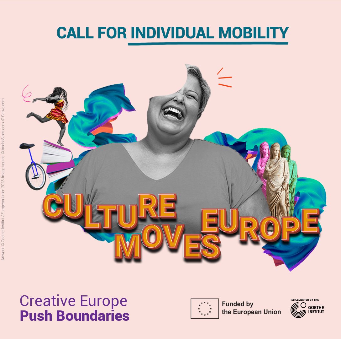 Culture Moves Europe, das große EU-Projekt für kulturelle Mobilität, geht in die nächste Runde! Bewerbe dich jetzt für einen Mobilitätszuschuss zur Umsetzung eines Projekts, wenn du Künstler*in oder Kulturschaffende*r aus einem Creative Europe Land bist: goethe.de/culturemoveseu…